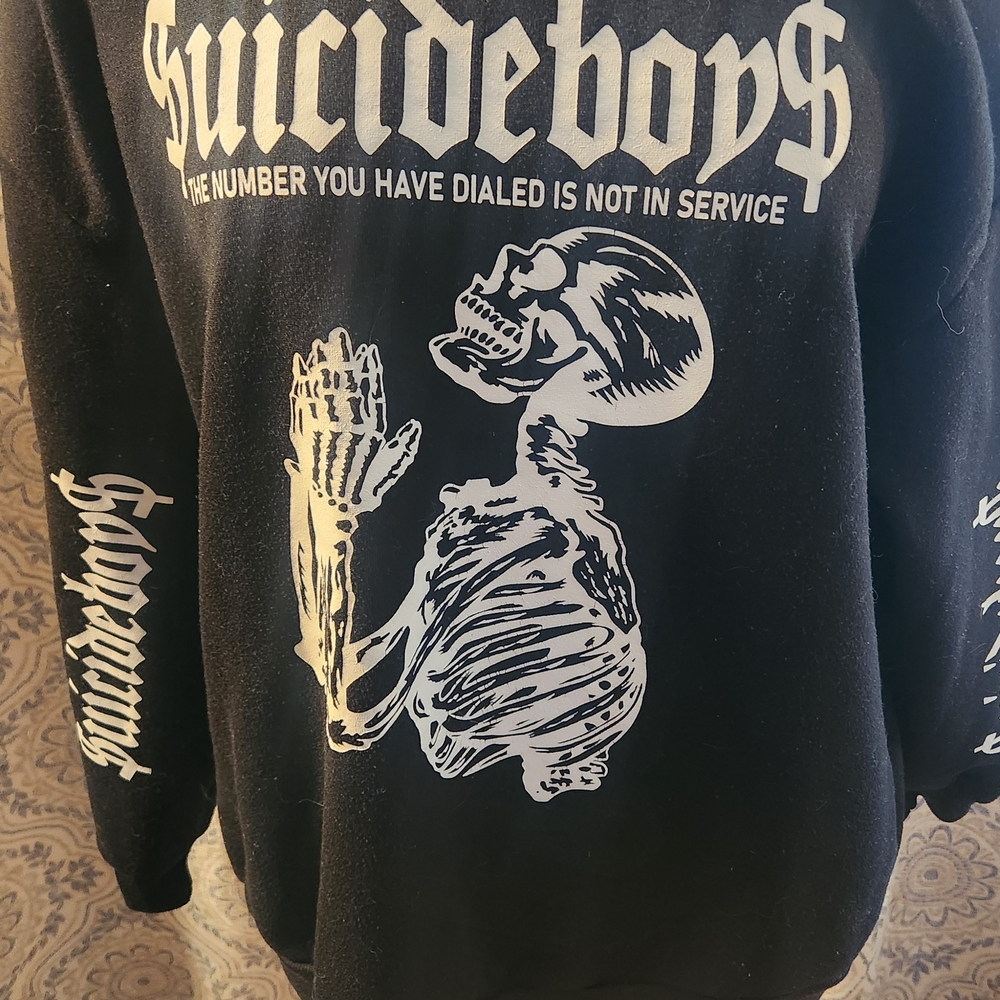 Black Graphic Men's Sweater